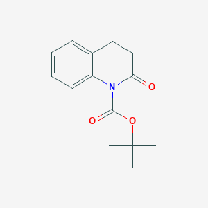 Chemical structure of N-Boc-3,4-Dihydro-2(1H)-Quinolinone