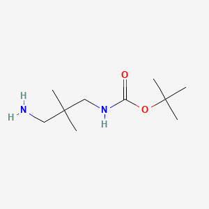 Chemical structure of N-Boc-2,2-dimethyl-1,3-diaminopropane
