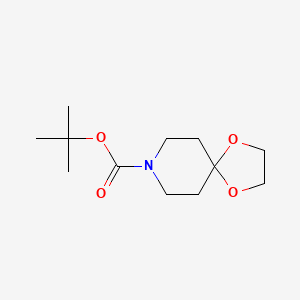 Chemical structure of N-BOC-1,4-DIOXA-8-AZA-SPIRO[4.5]DECANE