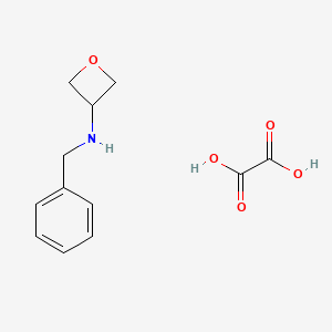 Chemical structure of N-Benzyloxetan-3-amine oxalate