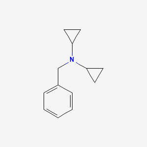 Chemical structure of N-benzyl-N-cyclopropylcyclopropanamine