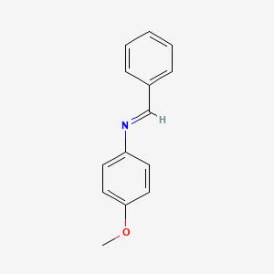 Chemical structure of N-Benzylidene-p-anisidine