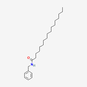 Chemical structure of N-benzyl-heptadecanamide