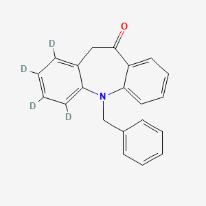 Chemical structure of N-Benzyl-dibenzazepinone-d4