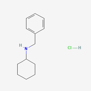 Chemical structure of N-benzylcyclohexanamine·hydrochloride