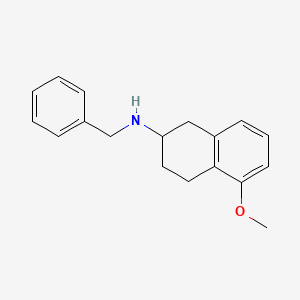 Chemical structure of N-benzyl-5-methoxy-1,2,3,4-tetrahydronaphthalen-2-amine