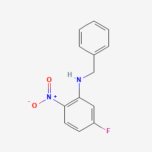 Chemical structure of N-Benzyl-5-fluoro-2-nitroaniline