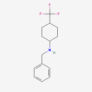 Chemical structure of Benzyl(4-trifluoromethylcyclohexyl)amine