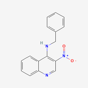 Chemical structure of N-BENZYL-3-NITROQUINOLIN-4-AMINE