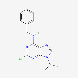 Chemical structure of N-Benzyl-2-chloro-9-isopropyl-9H-purin-6-amine