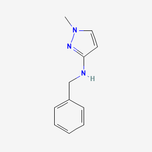 Chemical structure of N-Benzyl-1-methyl-1H-pyrazol-3-amine