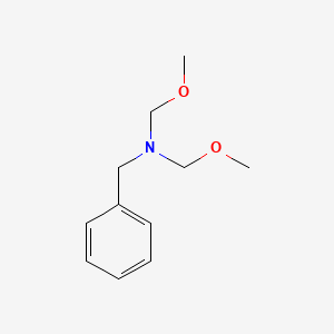 Chemical structure of N-Benzyl-1-methoxy-N-(methoxymethyl)methanamine