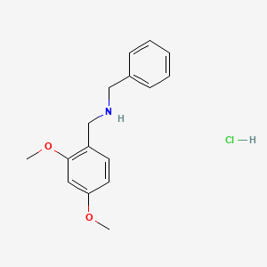 Chemical structure of N-Benzyl-1-(2,4-dimethoxyphenyl)methanamine hydrochloride
