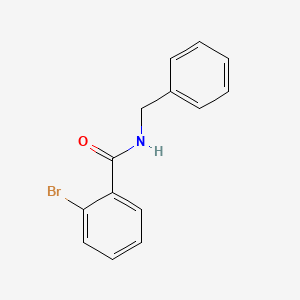 Chemical structure of N-benzyl 2-bromobenzamide