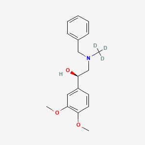 Chemical structure of N-Benzyl (-)-Normacromerine-d3