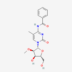 Chemical structure of N-Benzoyl-5-methyl-2'-O-methylcytidine