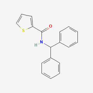 Chemical structure of N-Benzhydrylthiophene-2-carboxamide