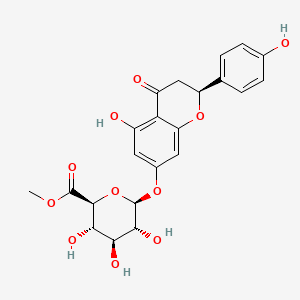 Chemical structure of Naringenin 7-O-β-D-glucuronide methyl ester