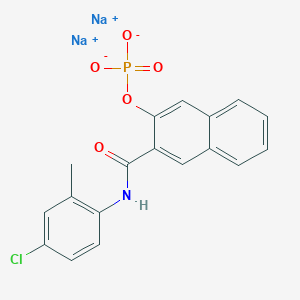 Chemical structure of Naphthol AS-TR phosphate disodium salt