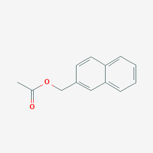 Chemical structure of naphthalen-2-ylmethyl acetate