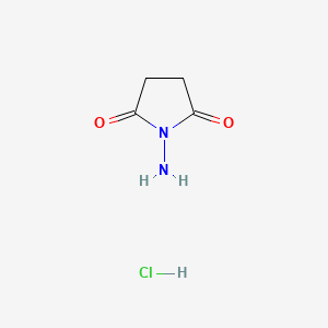 Chemical structure of N-Aminosuccinimide Hydrochloride