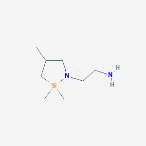 Chemical structure of N-AMINOETHYL-AZA-2,2,4-TRIMETHYLSILACYCLOPENTANE