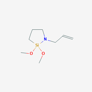 Chemical structure of N-ALLYL-AZA-2,2-DIMETHOXYSILACYCLOPENTANE