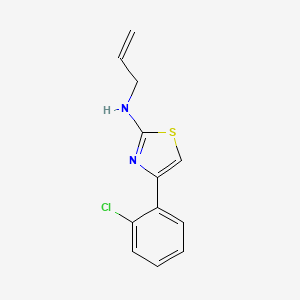 Chemical structure of N-Allyl-4-(2-Chlorophenyl)Thiazol-2-Amine