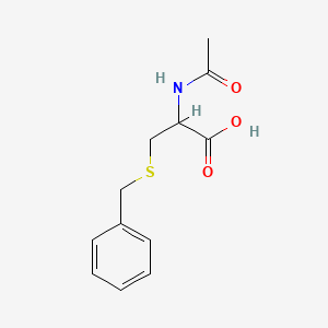 Chemical structure of N-Acetyl-S-benzylcysteine