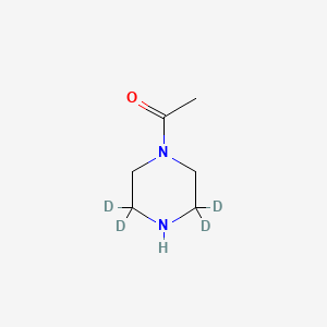 Chemical structure of N-Acetylpiperazine-d4