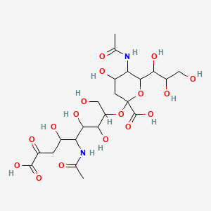 Chemical structure of N-Acetylneuraminic Acid Dimer alpha(2-8)
