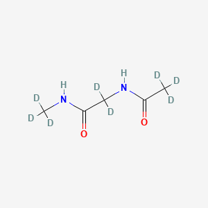 Chemical structure of N-Acetylglycine N-Methylamide-d8