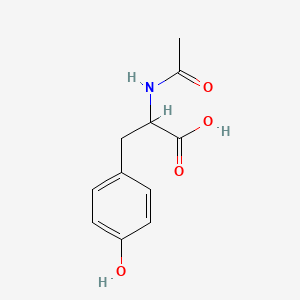 Chemical structure of N-Acetyl-DL-tyrosine