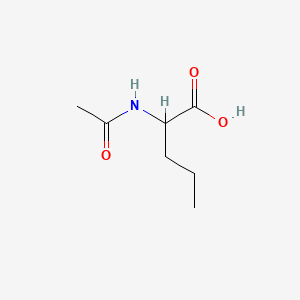 Chemical structure of N-Acetyl-DL-norvaline