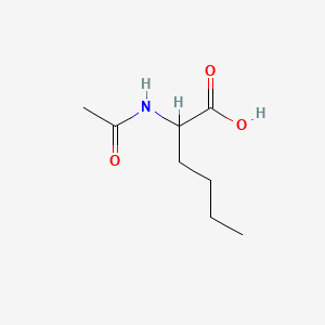 Chemical structure of N-Acetyl-DL-norleucine