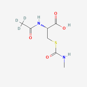 Chemical structure of N-Acetyl-d3-S-(N-methylcarbamoyl)-L-cysteine