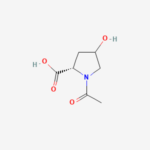 Chemical structure of N-Acetyl-4-hydroxy-L-proline