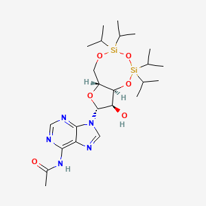 Chemical structure of 3',5'-TIPS-N-Ac-Adenosine