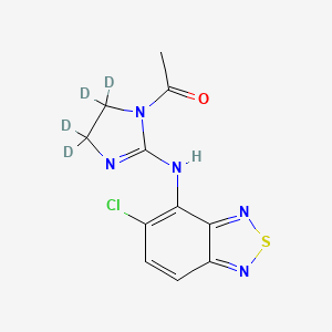 Chemical structure of N-Acetyl Tizanidine-d4