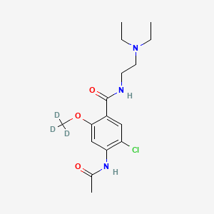 Chemical structure of N-Acetyl Metoclopramide-d3