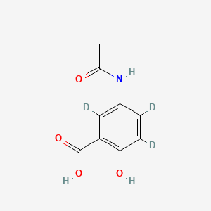 Chemical structure of N-Acetyl Mesalazine-d3