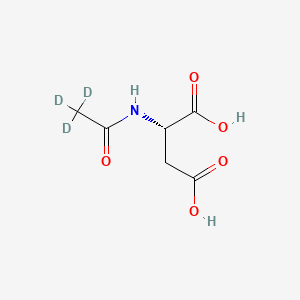 Chemical structure of N-Acetyl-L-Aspartic Acid-d3