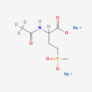 Chemical structure of N-Acetyl Glufosinate-d3 Disodium Salt