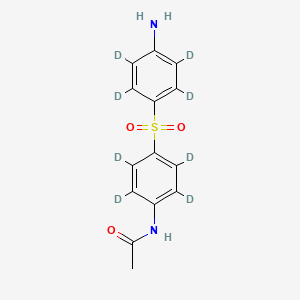 Chemical structure of N-Acetyl Dapsone-d8