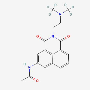 Chemical structure of N-Acetyl Amonafide-d6