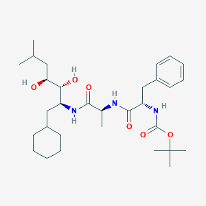 Chemical structure of N-A-BOC-N-D-Z-D-LYSINE