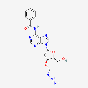 Chemical structure of N6-Benzoyl-3'-O-(azidomethyl)-2'-deoxyadenosine