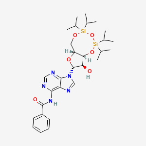 Chemical structure of N6-Benzoyl-3',5'-O-(1,1,3,3-tetraisopropyl-1,3-disiloxanediyl)adenosine