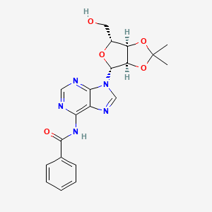 Chemical structure of N6-Benzoyl-2',3'-isopropylideneadenosine