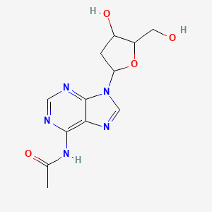 Chemical structure of N6-Acetyl-2'-deoxyadenosine